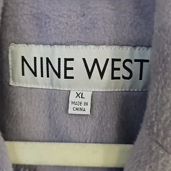 Nine West Women's Soft Lavender Pea Coat - Picture 2 of 4